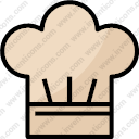 chef hat pot kitchen foodrestaurant occupationwork kitchenutensils
