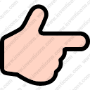 finger point gesture hand