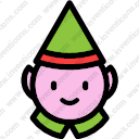 Christmas character portrait man gnome