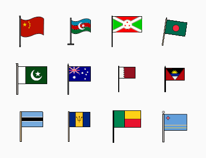 Set of National Flags