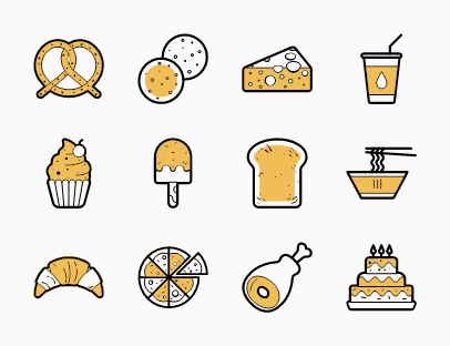 Set of Bakery Products