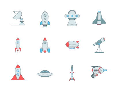 Space and rocket
