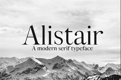 ALISTAIR Typeface - a Serif Font