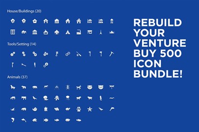 Rebuild Your Venture Buy 500 Icon Bundle!