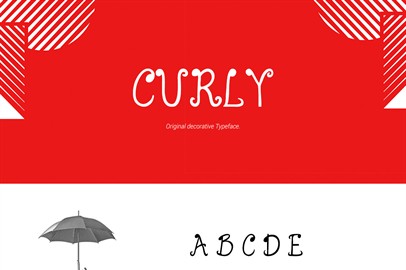 Curly Typeface