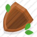 wooden shield