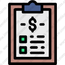 Business Financial Verification Check Task Clipboard Dollar