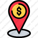 map location business finance dollar sign map point map location location identification