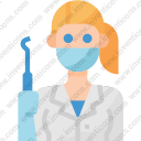 dentist working careerwork healthcare professional user woman