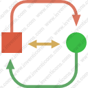 interactive relative arcarrow connection distance travel road