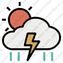 storm sun clouds rain thunder Meteorology weather