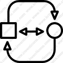 interactive relative arcarrow connection distance travel road