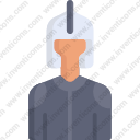 Armor knight protection helmet user medieval avatar