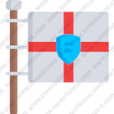 Cultural standard banner medieval