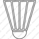 Badminton racket shuttlecock