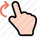 Finger rotation gesture multimedia option hand
