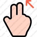 Multimedia options finger gesture hand arrow swipe