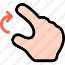 finger rotation multimedia options gesture hand