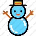 Snowman christmas snow cold