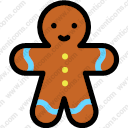 pastry gingerbread man christmas biscuits bakery food