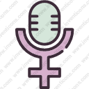 gender feminism microphone female woman womanvoice girl