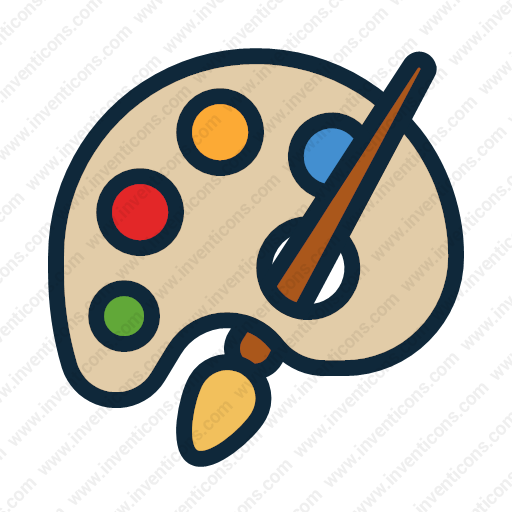 paint palette drawing