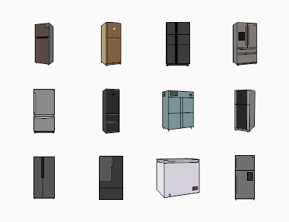 Various Models of Refrigerator
