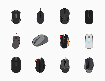 Computer Mouse Colour Pack