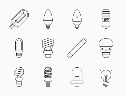 Set of Light Bulbs
