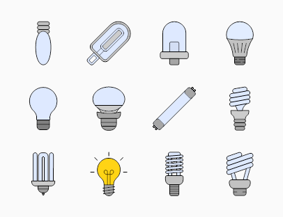 Set of Light Bulbs