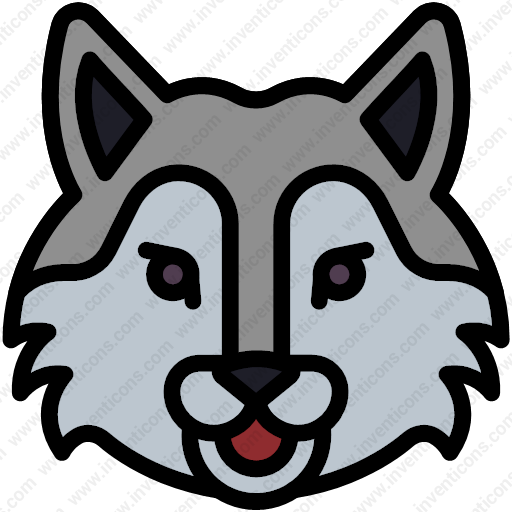 Download Wolf Face Vector Icon | Inventicons
