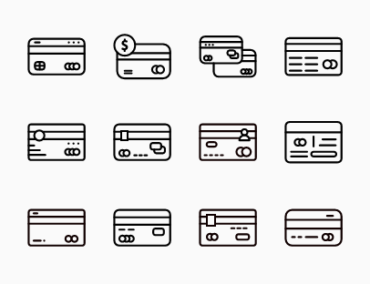 Set of Credit Cards