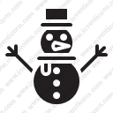 winter cold snowman