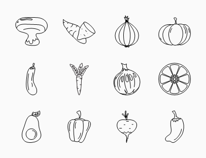 Set of  Vegetables