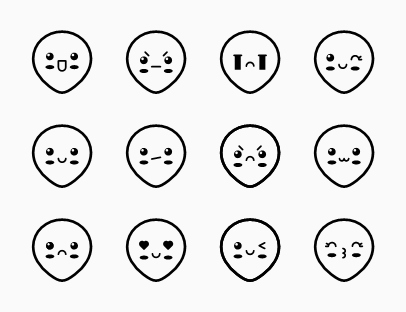 Cute Emoji Faces