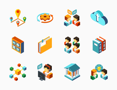 Business Management Isometric