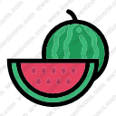half watermelon