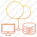 Computer server database cloud