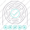 Open password checkmark