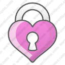 lock heart love