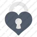 lock heart love