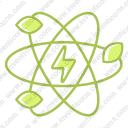 Atom energy green leaf science