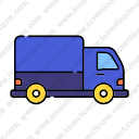 Transport Truck Lineal Color