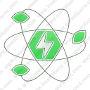 Atom energy green leaf science