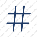 Hashtag hex sign