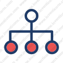 Network structure wireframe sitemap