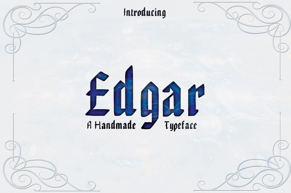 EDGAR, Handmade Gothic Typeface