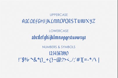 EDGAR, Handmade Gothic Typeface