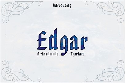 EDGAR, Handmade Gothic Typeface