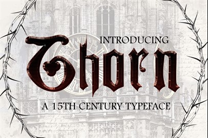 THORN, a Blackletter Typeface